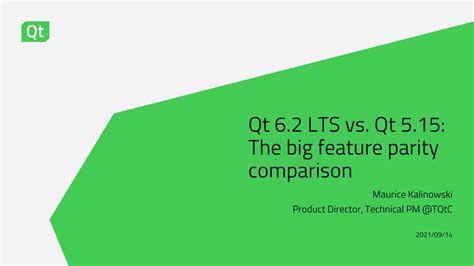 Qt 6.2 vs. Qt 5.15 – The Feature Parity Comparison.